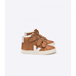 Altos Veja ESPLAR MID FURED LEATHER Niños Cafes | MX 1664EXG