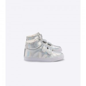 Altos Veja ESPLAR MID FURED LEATHER Niños Silver/White | MX 1658VDO