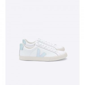 Tenis Veja ESPLAR LEATHER Mujer White/Blue | MX 1742EXG