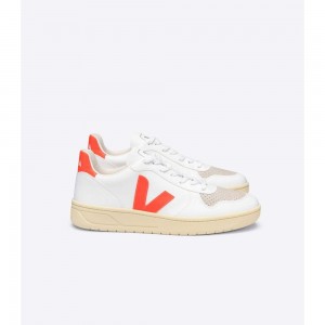Tenis Veja V-10 CWL SOLE Hombre White/Orange | MX 1231SOB