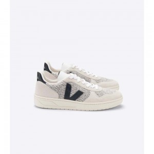 Tenis Veja V-10 FLANNEL Hombre White/Black | MX 1229PQC