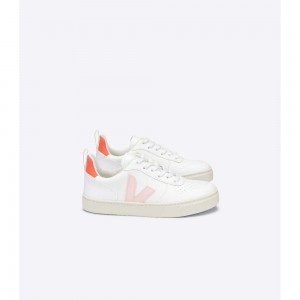 Tenis Veja V-10 LACE CWL Niños White/Orange | MX 1501CEI
