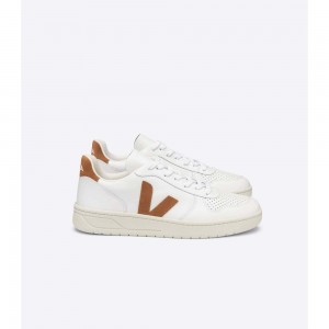 Tenis Veja V-10 LEATHER Hombre White/Brown | MX 1234GLQ
