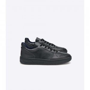 Tenis Veja V-10 LEATHER Mujer Negros | MX 1703HKW