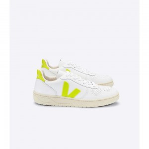 Tenis Veja V-10 LEATHER Mujer White/Mint | MX 1704JJE