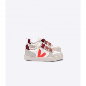Tenis Veja V-10 X BONTON Niños White/Orange | MX 1509RWH