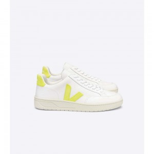 Tenis Veja V-12 LEATHER Hombre White/Green | MX 1219MAS