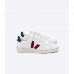 Tenis Veja V-12 LEATHER Hombre White/Red | MX 1222EXG