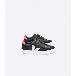 Tenis Veja V-12 LEATHER Niños Black/White | MX 1481WYF