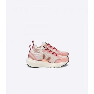 Tenis para Correr Veja CANARY ELASTIC LACE Niños Beige/Pink | MX 1631CEI