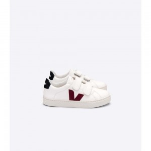 Zapatos Veja ESPLAR CHROMEFREE Niños White/Black/Red | MX 1624GLQ