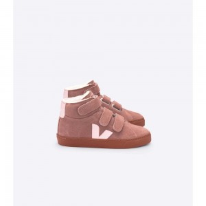 Zapatos Veja ESPLAR MID FURED SUEDE Niños Rosas | MX 1592ORX