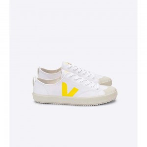 Zapatos Veja NOVA CANVAS Mujer White/Yellow | MX 1086VDO