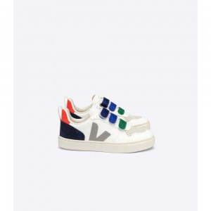 Zapatos Veja V-10 CHROMEFREE Niños White/Blue | MX 1609MAS