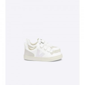 Zapatos Veja V-10 CWL Niños Blancos | MX 1570DNN