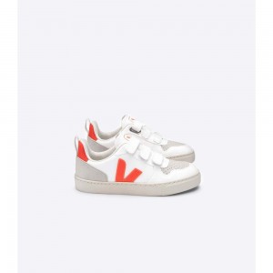 Zapatos Veja V-10 CWL Niños White/Yellow | MX 1568APV