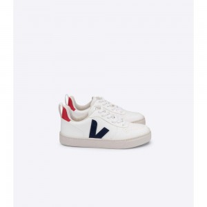 Zapatos Veja V-10 LACES CWL Niños White/Navy | MX 1560EXG