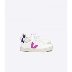 Zapatos Veja V-10 LACES CWL Niños White/Purple | MX 1558QZD