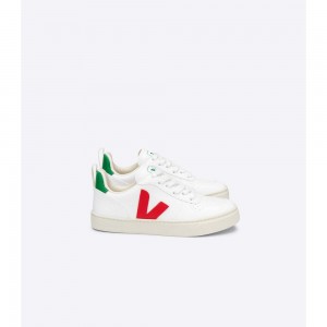 Zapatos Veja V-10 LACES CWL Niños White/Red | MX 1559WYF