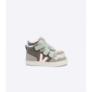 Zapatos Veja V-10 MID FURED SUEDE Niños Grises | MX 1590UTL