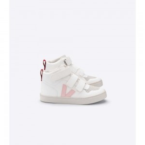 Zapatos Veja V-10 MID Niños Blancos | MX 1551ZGY