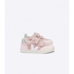 Zapatos Veja V-12 CANVAS Niños Rosas | MX 1548JJE