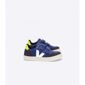 Zapatos Veja V-12 CHROMEFREE Niños Azules | MX 1605CEI
