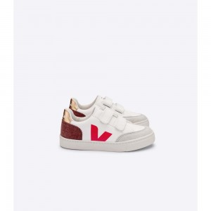 Zapatos Veja V-12 CHROMEFREE Niños White/Orange | MX 1603ZGY