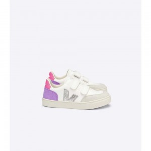Zapatos Veja V-12 CHROMEFREE Niños White/Purple | MX 1602LHT